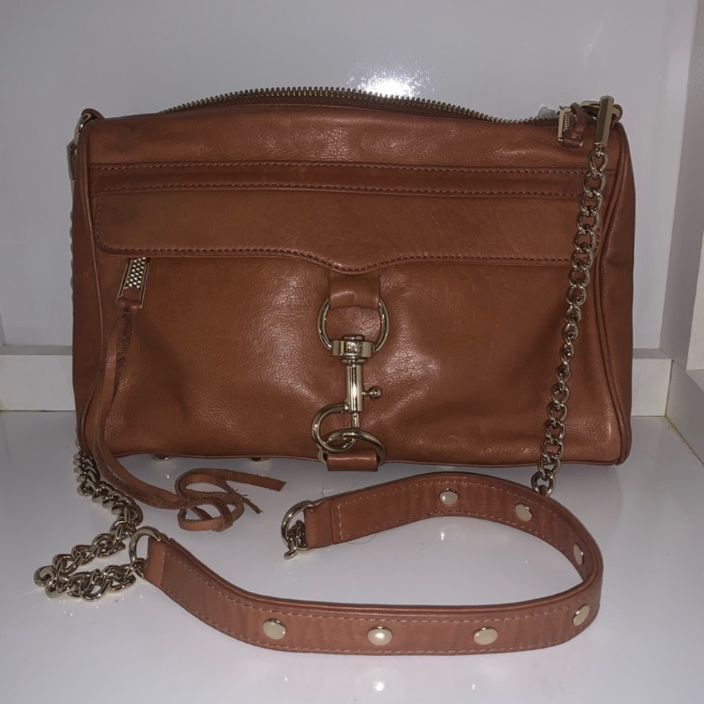 Rebecca Minkoff mini mac crossbody brown leather purse - Picture 8 of 8